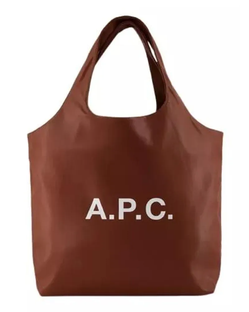 A.P.C. Tote Ninon Tote Bag  - Synthetic - Brown Braun