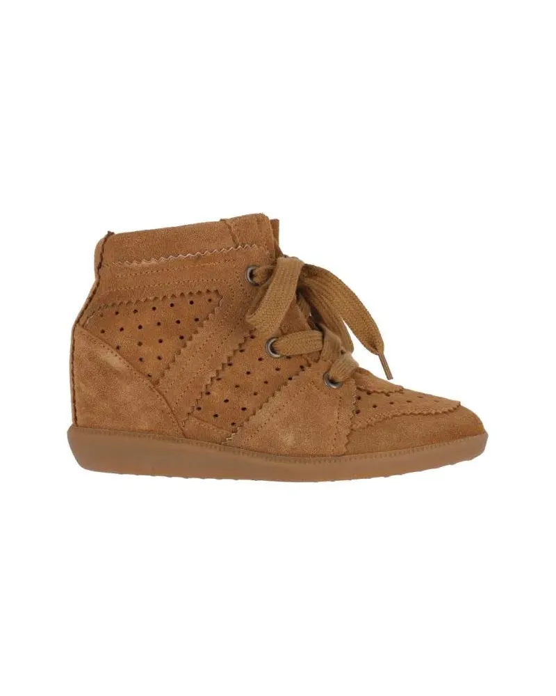 Isabel Marant Low-Top Sneaker "Bobbie" Wedge Sneakers Brown braun Braun