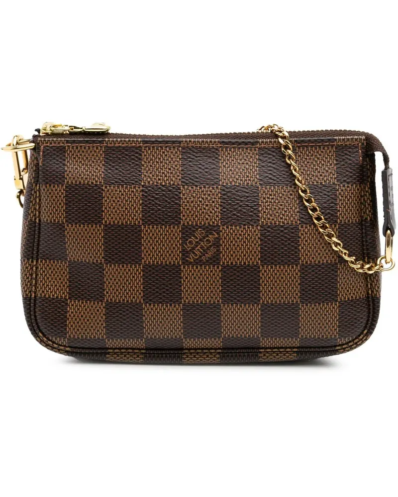 Louis Vuitton Crossbody Bags Damier Ebene Mini Pochette Accessoires braun Braun