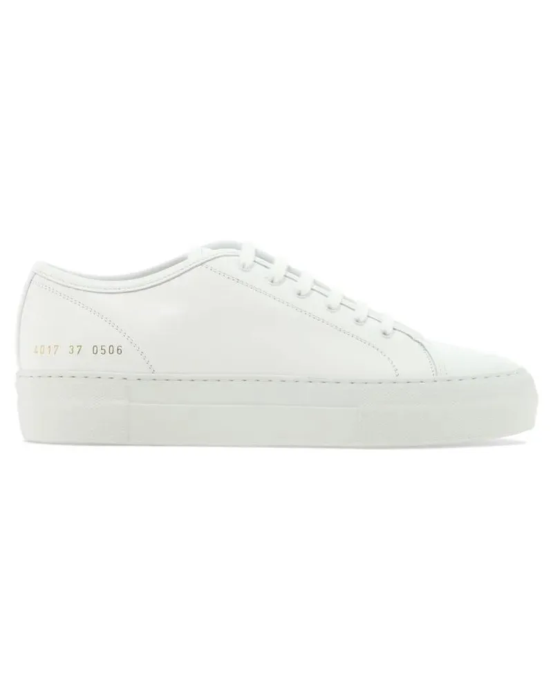 Common Projects Low-Top Sneaker Minimalist Slip-On Sneakers In Calf Leather weiß Weiß