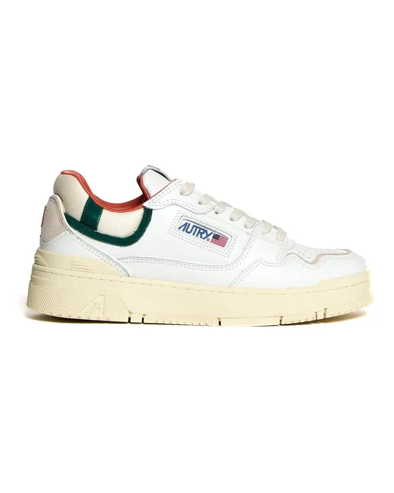 AUTRY Low-Top Sneaker White Leather And Forest Suede Sneakers weiß Weiß