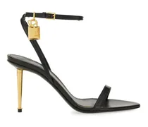 Sandalen Black Sandal With Striking Padlock Detail schwarz