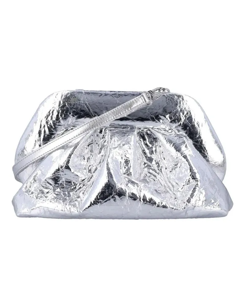 THEMOIRÈ Hobo Bags Tie Metallic Eco Leather weiß Weiß