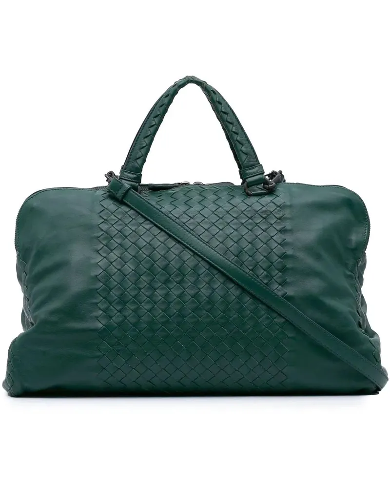 Bottega Veneta Hobo Bags 2012-2024 Large Nappa Intrecciato Leggero Satchel grün Grün