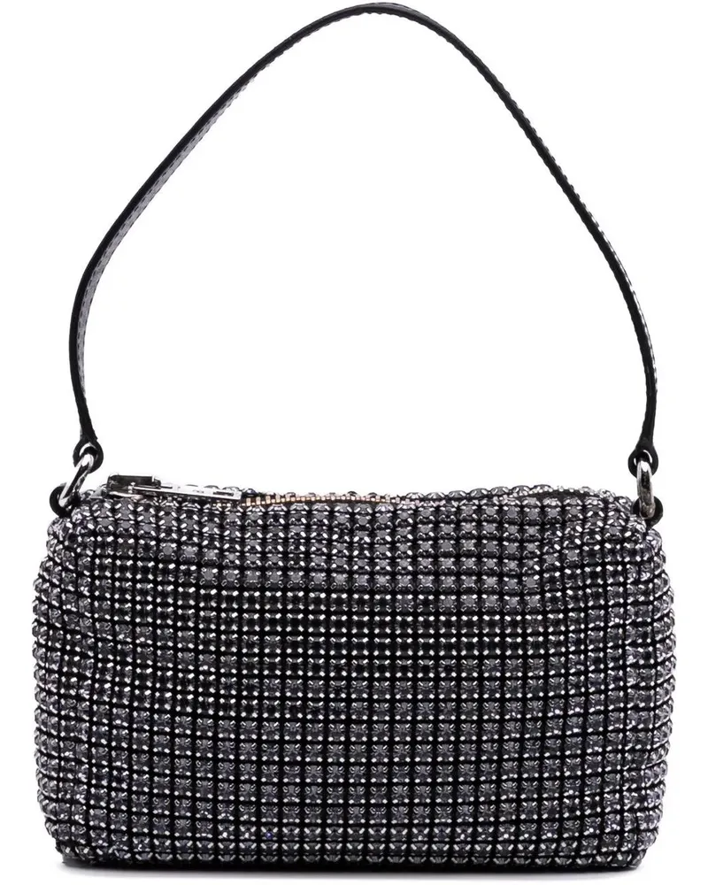 Alexander Wang Crossbody Bags Mesh Crystal Heiress Pouch schwarz Schwarz