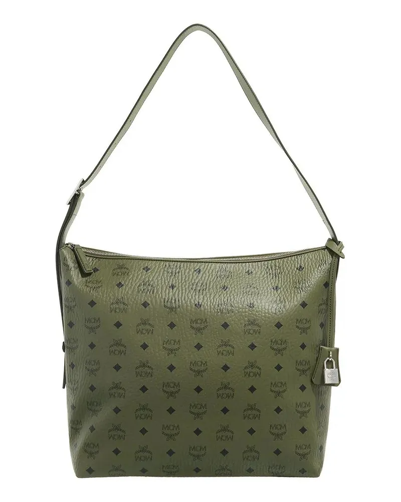 MCM Hobo Bags Aren Hobo Large grün Grün