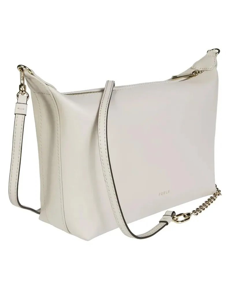 Furla Hobo Bags Nuvola Mini Crossbody Hobo weiß Weiß