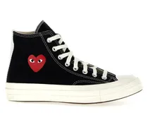 Low-Top Sneaker High-Top Canvas Sneakers schwarz