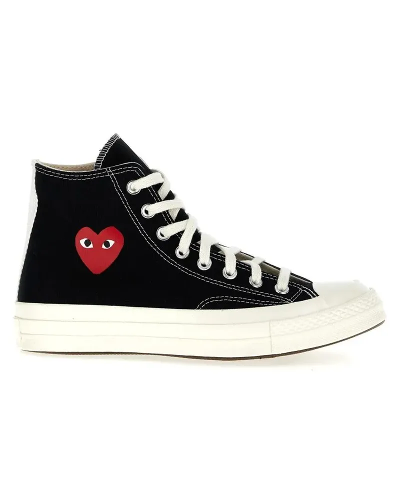 Comme des Garçons Low-Top Sneaker High-Top Canvas Sneakers schwarz Schwarz