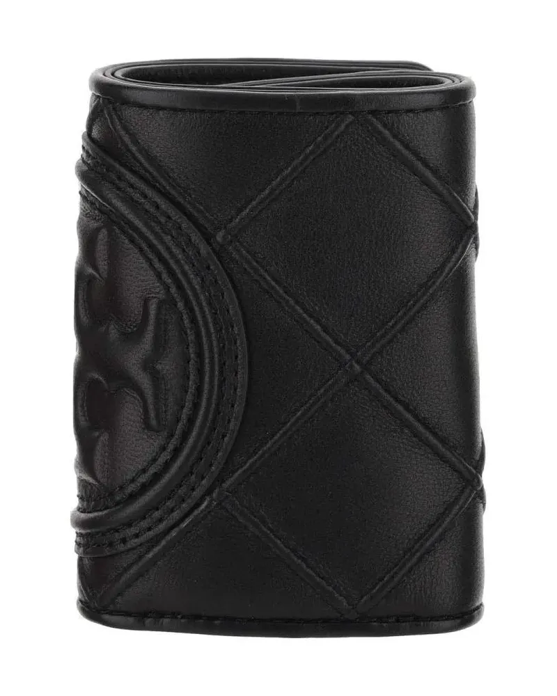 Tory Burch Portemonnaie Fleming Small Wallet schwarz Schwarz