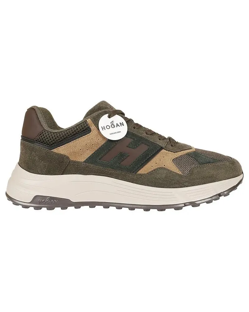 Hogan Low-Top Sneaker H563 Sporty Textured Suede grau Grau