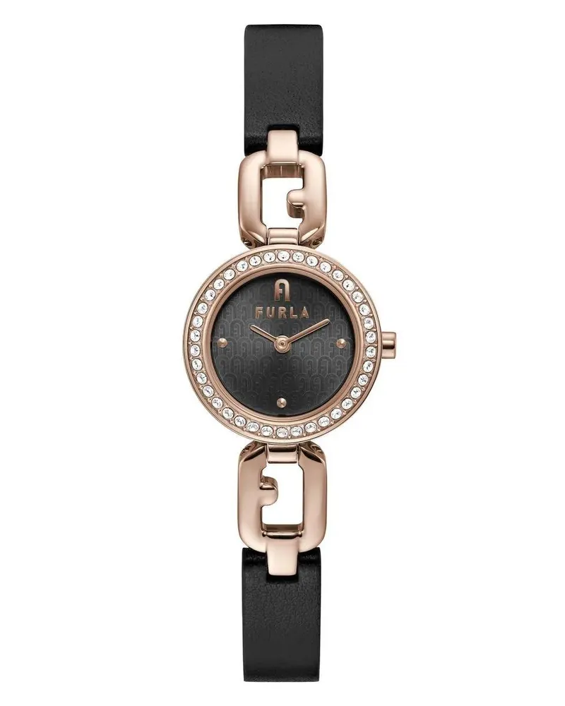Furla Uhr Quarz-Analoguhr  Arco Chain black Schwarz