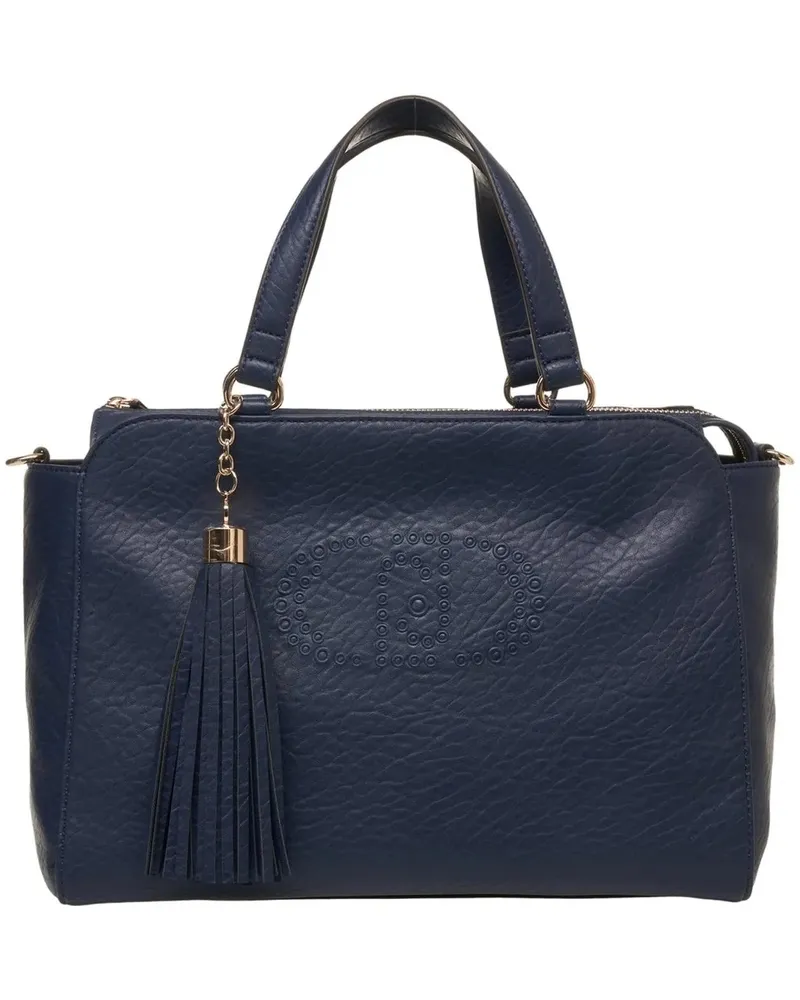 Liu Jo Crossbody Bags Bag in faux leather with logo embossing blau Blau