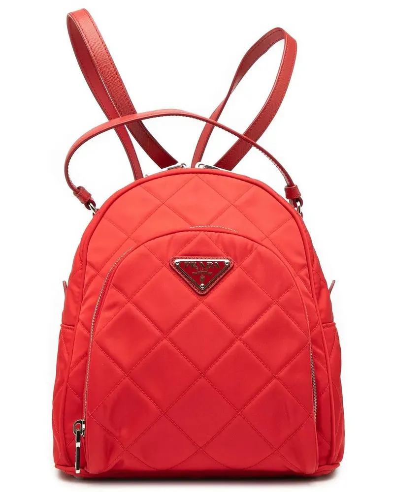 Prada Rucksäcke Impuntu Tessuto Backpack rot Rot