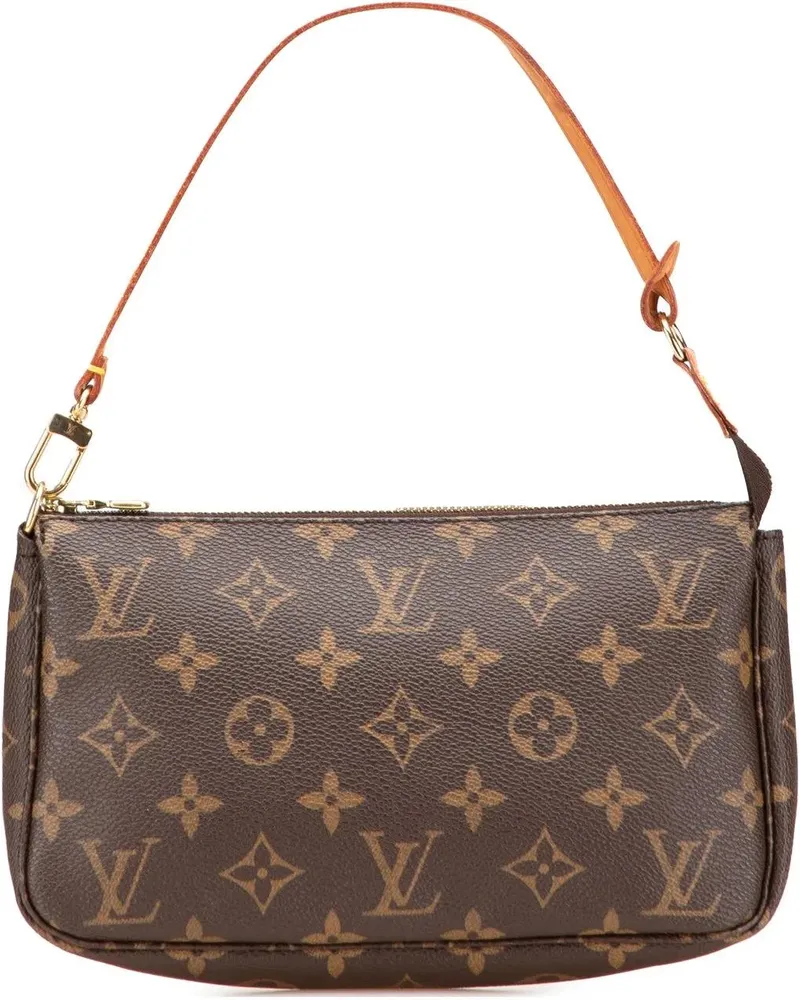 Louis Vuitton Hobo Bags Monogram Pochette Accessoires braun Braun