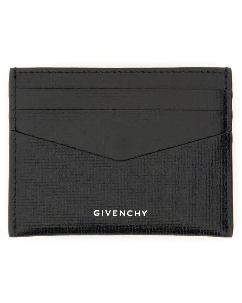 Givenchy Portemonnaies Classic 4G Leather Wallet schwarz Schwarz
