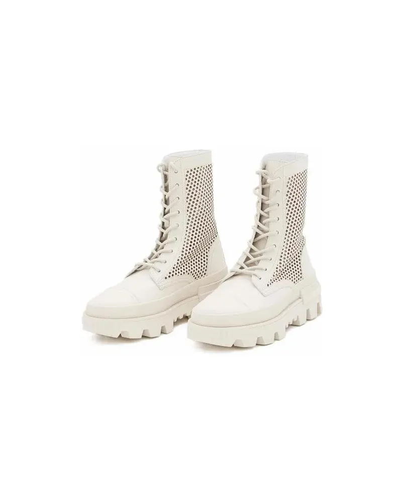 Moncler Boots & Stiefeletten Carinne Leather Boots Weiß