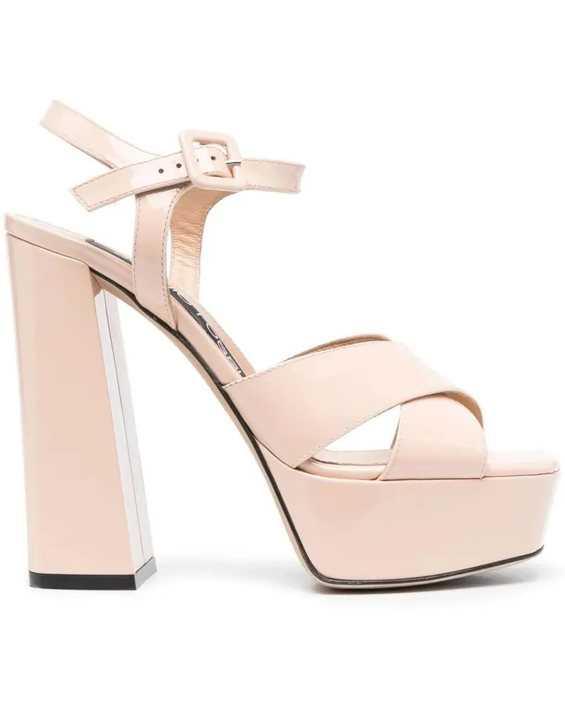 Sergio Rossi Sandalen Sandals Pink rosa Gold