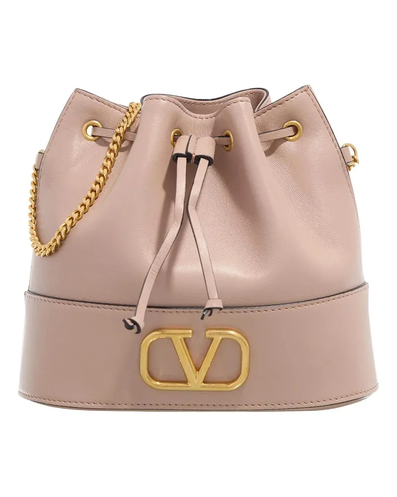 Valentino Garavani Hobo Bags Pouch Vlogo Signature rosa Gold