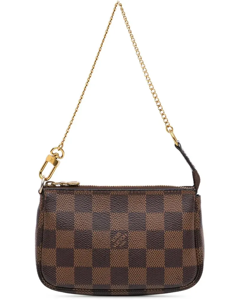Louis Vuitton Crossbody Bags 2020 Damier Ebene Mini Pochette Accessoires braun Braun