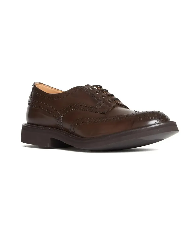 Tricker's Mens Espresso Burnished Derby Brogues grau Grau