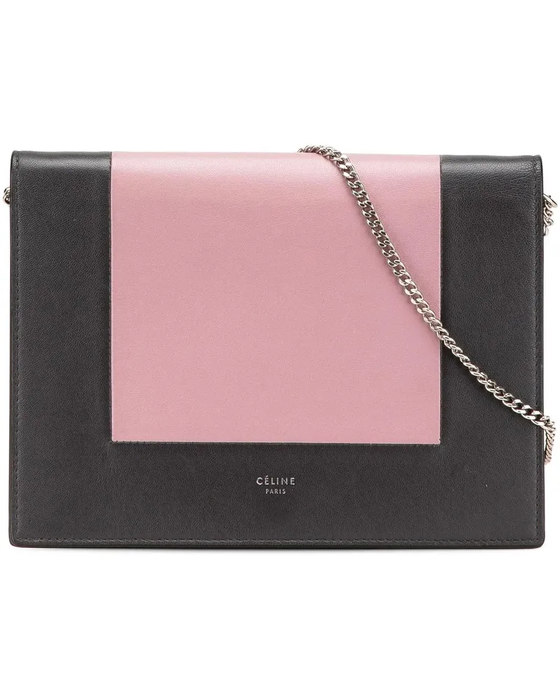 Celine Hobo Bags Leather Frame Wallet on Chain rosa Gold