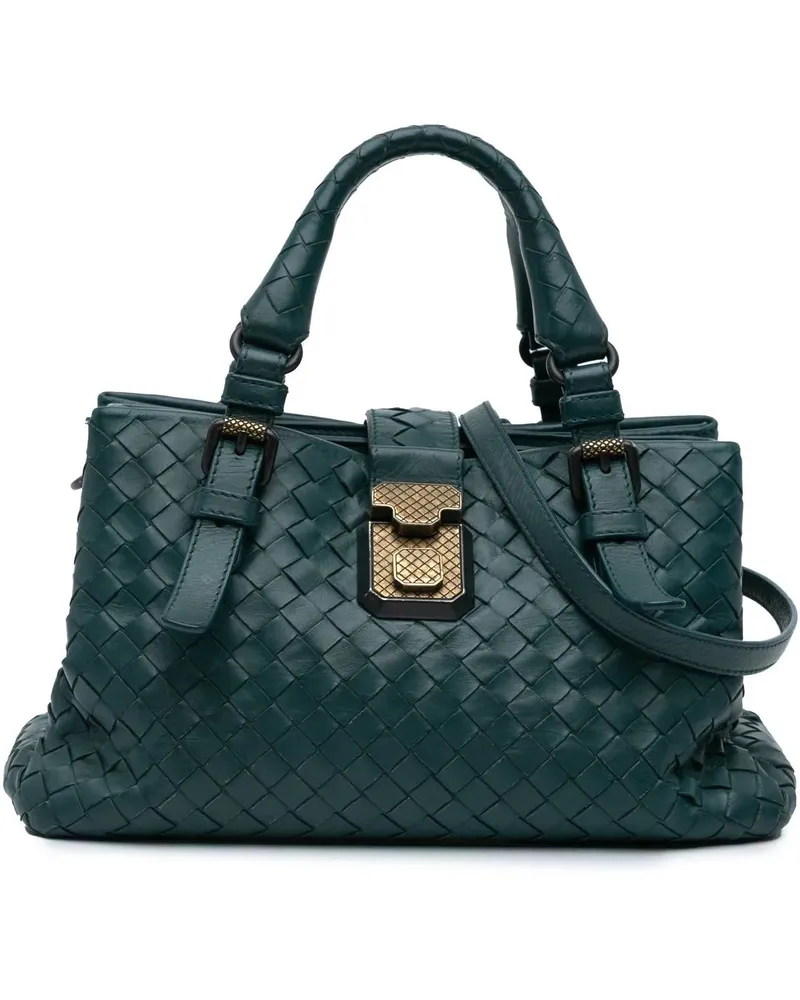 Bottega Veneta Hobo Bags 2012-2024 Mini Nappa Intrecciato Roma Satchel grün Grün