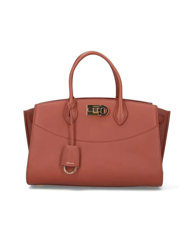 Ferragamo Shopper & Totes Studio Soft Large Bag – Brown braun Braun