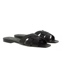 Saint Laurent Slipper & Pantoletten Tribute Flat Sandal Schwarz