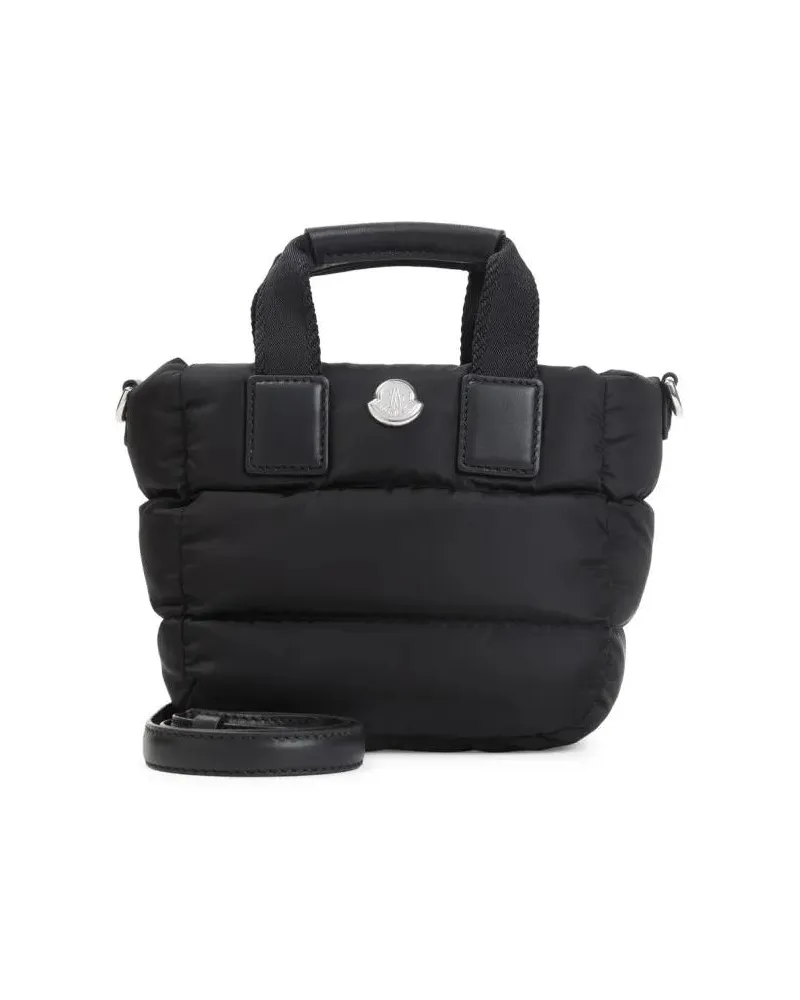 Moncler Hobo Bags Micro Caradoc Black Polyamide Shoulder Bag schwarz Schwarz