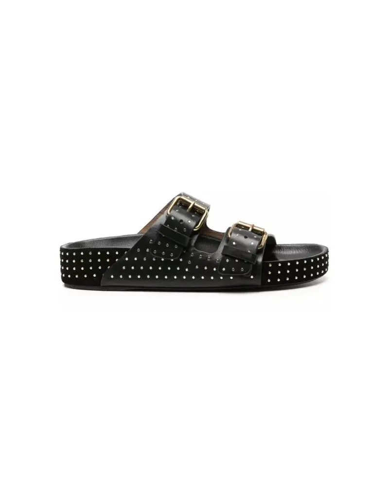 Isabel Marant Sandalen Studded Leather Sandals schwarz Schwarz