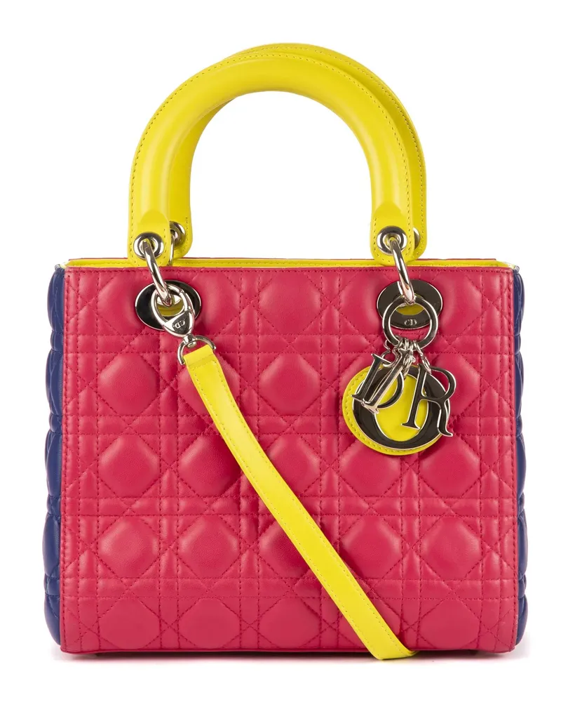 Dior Crossbody Bags Medium Lady-D gelb Gelb