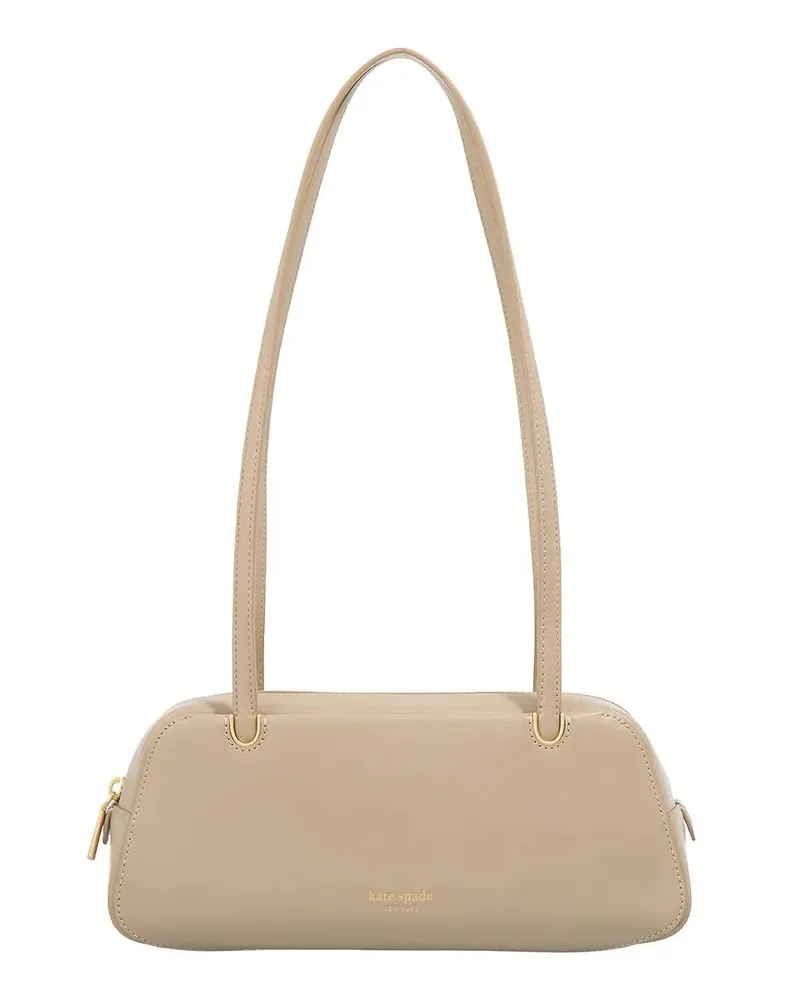 Kate Spade Hobo Bags Grace Fine Grain Leather East-West Shoulder beige Beige