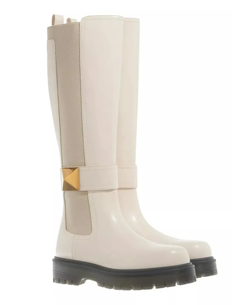 Valentino Garavani Stiefel & Boots One Stud High Boot creme Creme