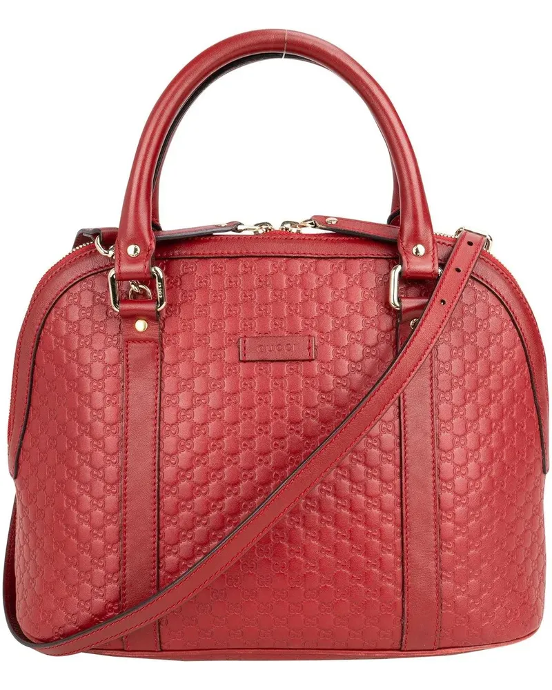 Gucci Crossbody Bags  Guccissima Monogram Leather Handbag rot Rot