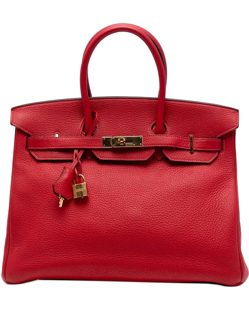 Hermès Crossbody Bags Togo Birkin Retourne 35 rot Rot