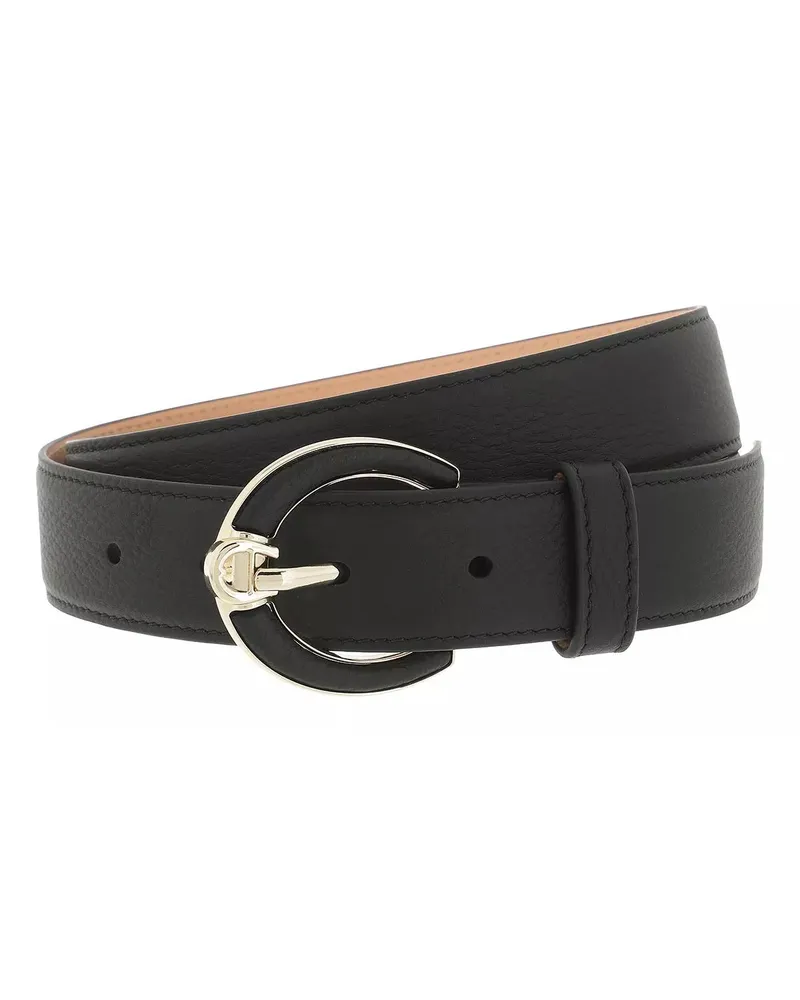 Aigner Gürtel Logo schwarz Schwarz