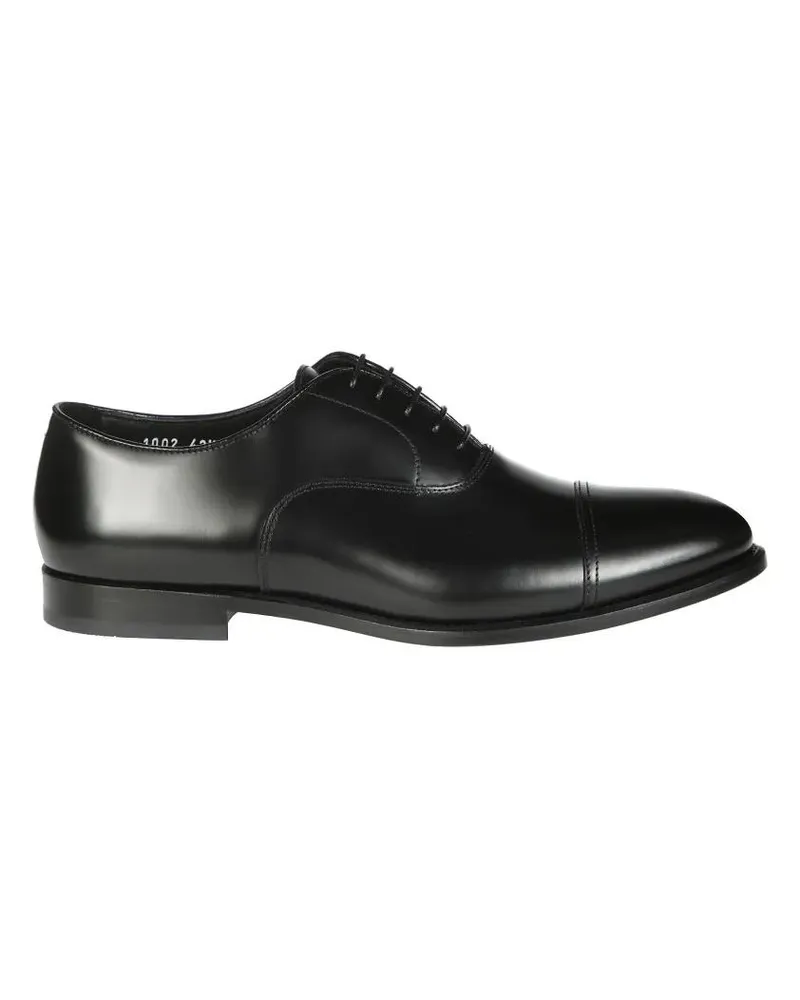 Doucal´s Loafer Black Leather Oxford Shoes schwarz Schwarz