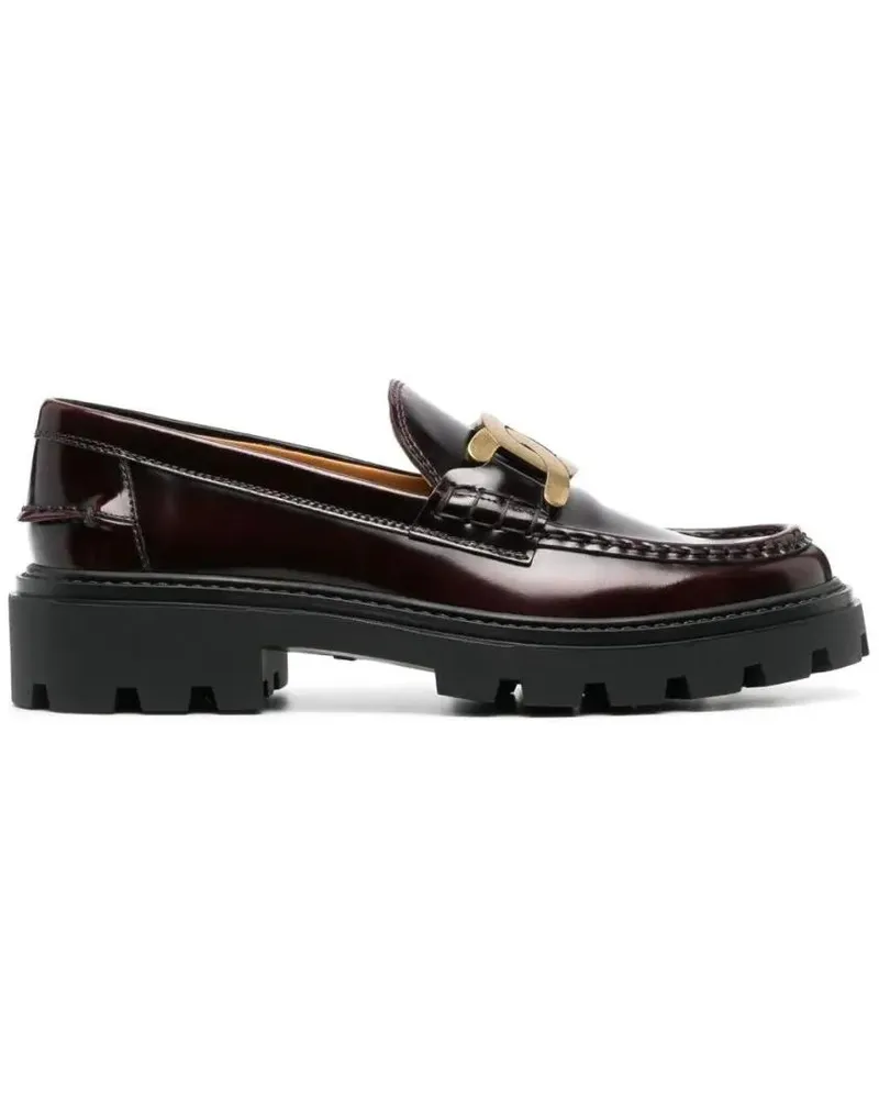 TOD'S Brown Leather Loafers braun Braun
