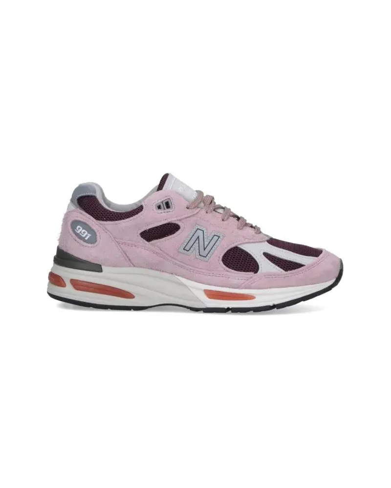 New Balance Low-Top Sneaker Suede And Mesh Sneakers With Iconic Branding And T rosa Gold