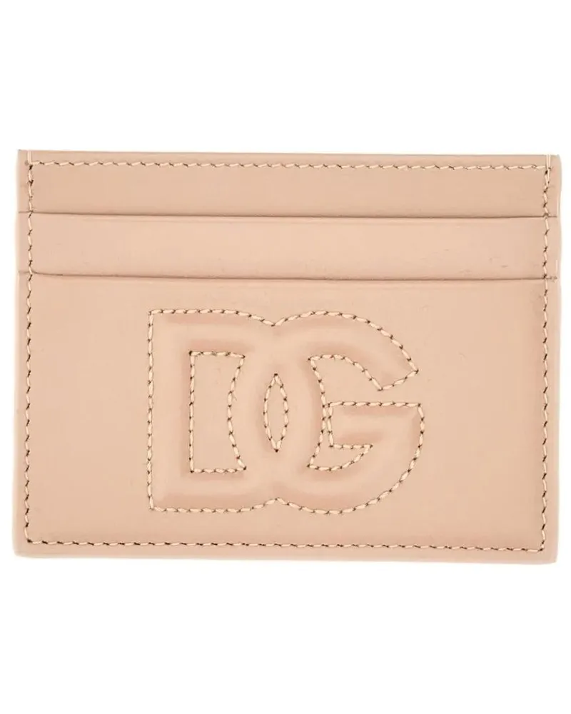 Dolce & Gabbana Portemonnaie Portacarte In Pelle pink Rosa