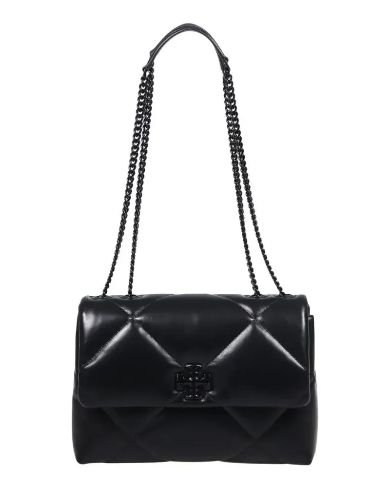 Tory Burch Hobo Bags Kira Diamond Quilt Powder Coated Convertible Shoul schwarz Schwarz