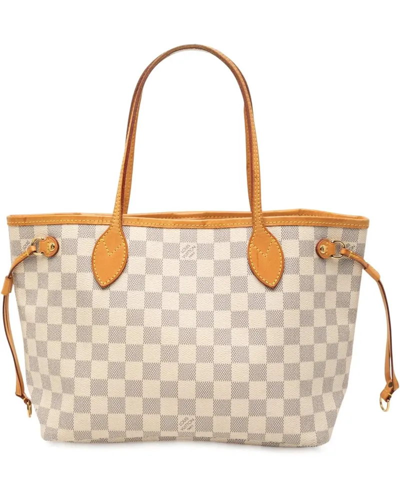 Louis Vuitton Shopper Damier Azur Neverfull PM weiß Weiß