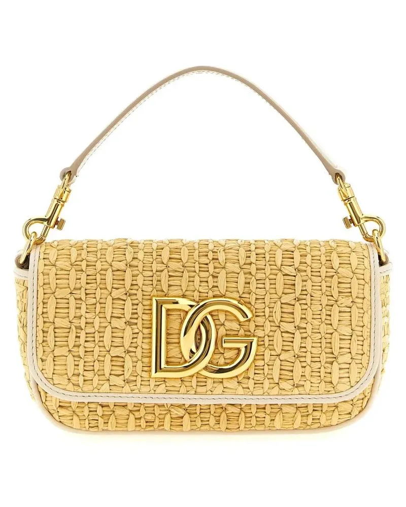 Dolce & Gabbana Hobo Bags Crochet Shoulder Bag beige Beige