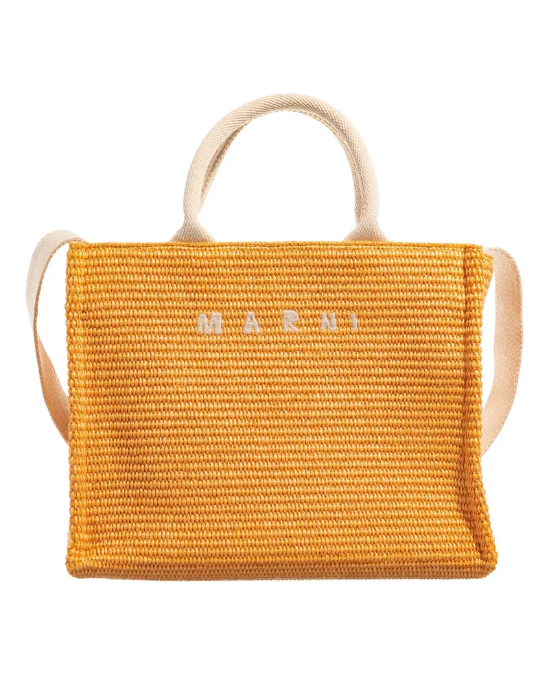 Marni Tote Small Basket Orange