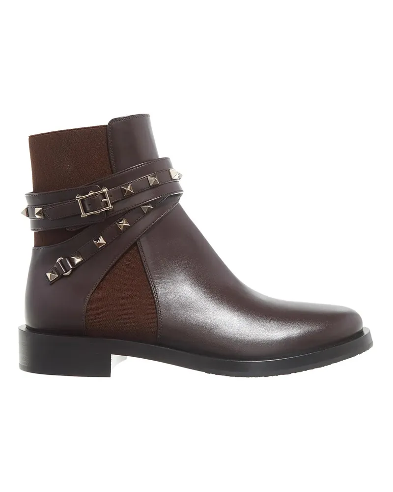 Valentino Garavani Stiefel Rockstud Beatle braun Braun