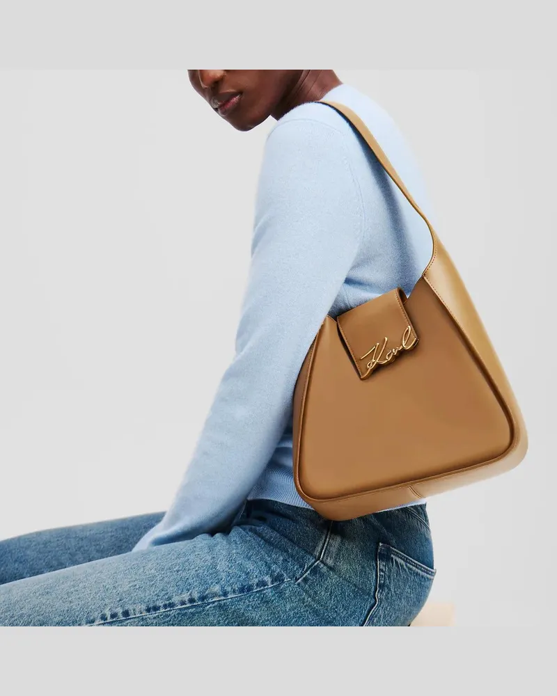 Karl Lagerfeld Hobo Bags K/SIGNATURE HOBO-TASCHE braun Braun