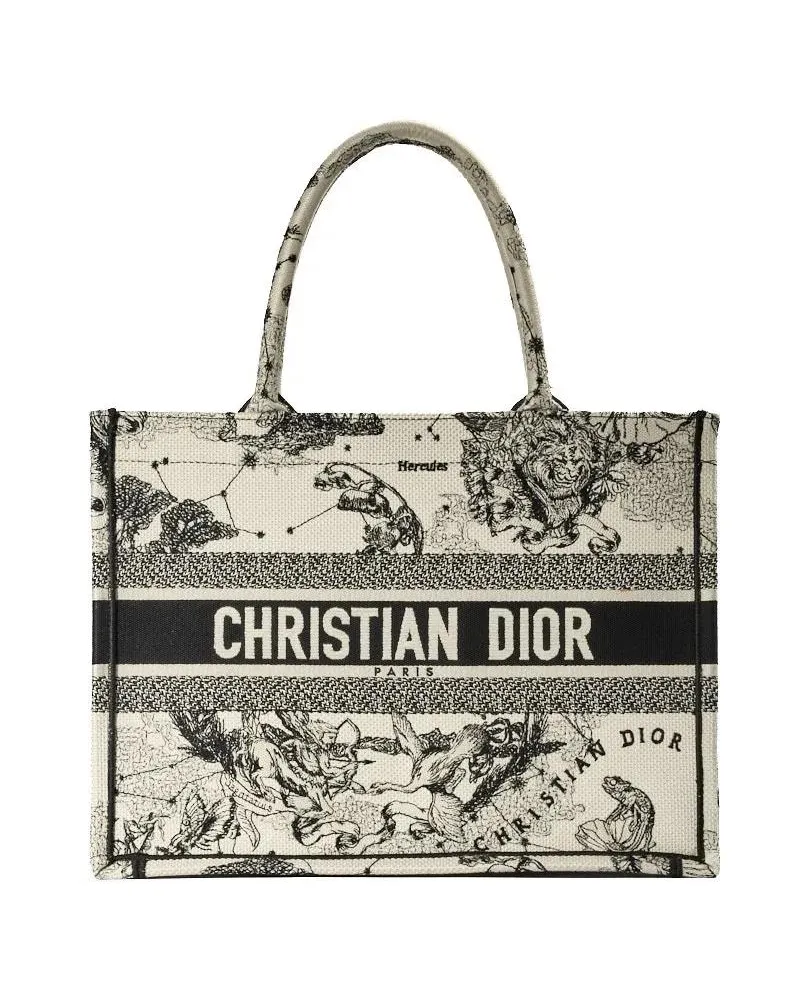 Dior Shopper & Totes Medium Zodiac Book Tote Latte beige Beige