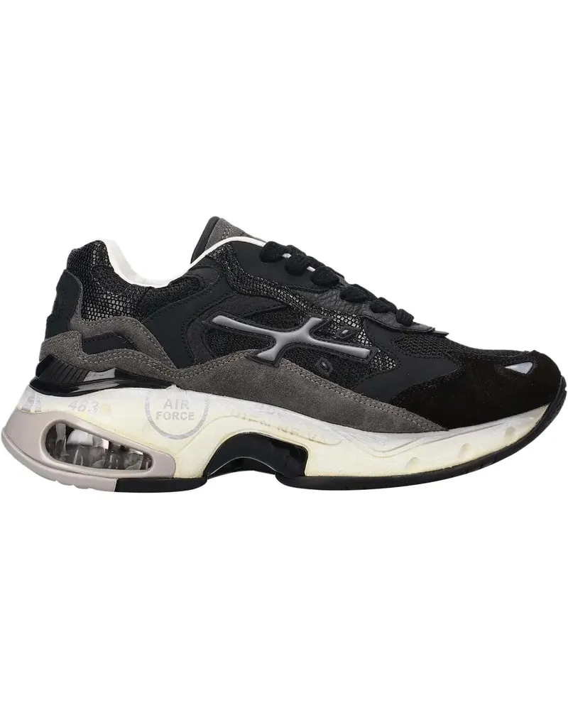 Premiata Low-Top Sneaker Dames Sharkyd schwarz Schwarz