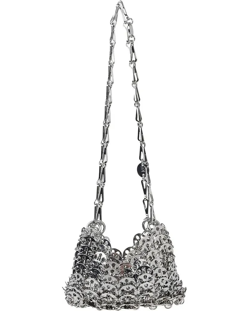 Paco Rabanne Crossbody Bags Iconic 1969 Nano Bag Metallic gunmetal Gunmetal